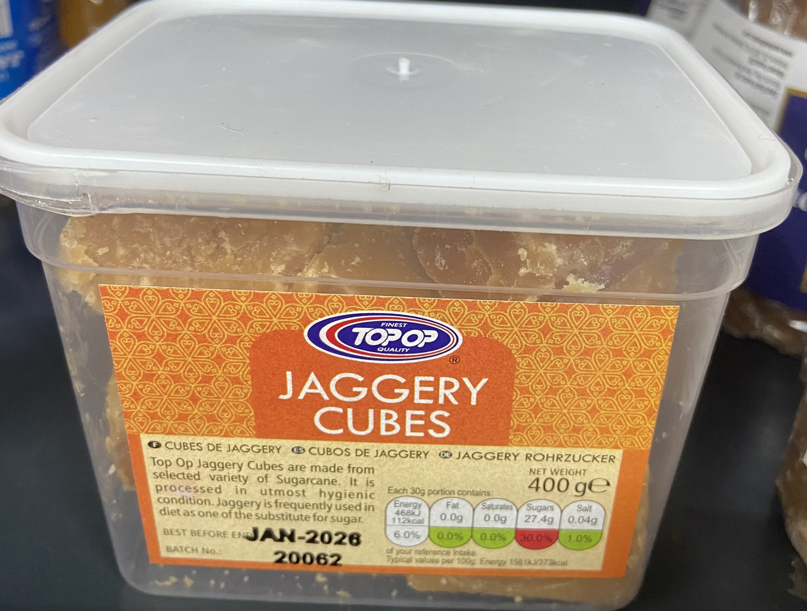 Top op jaggery cubes - 400 g