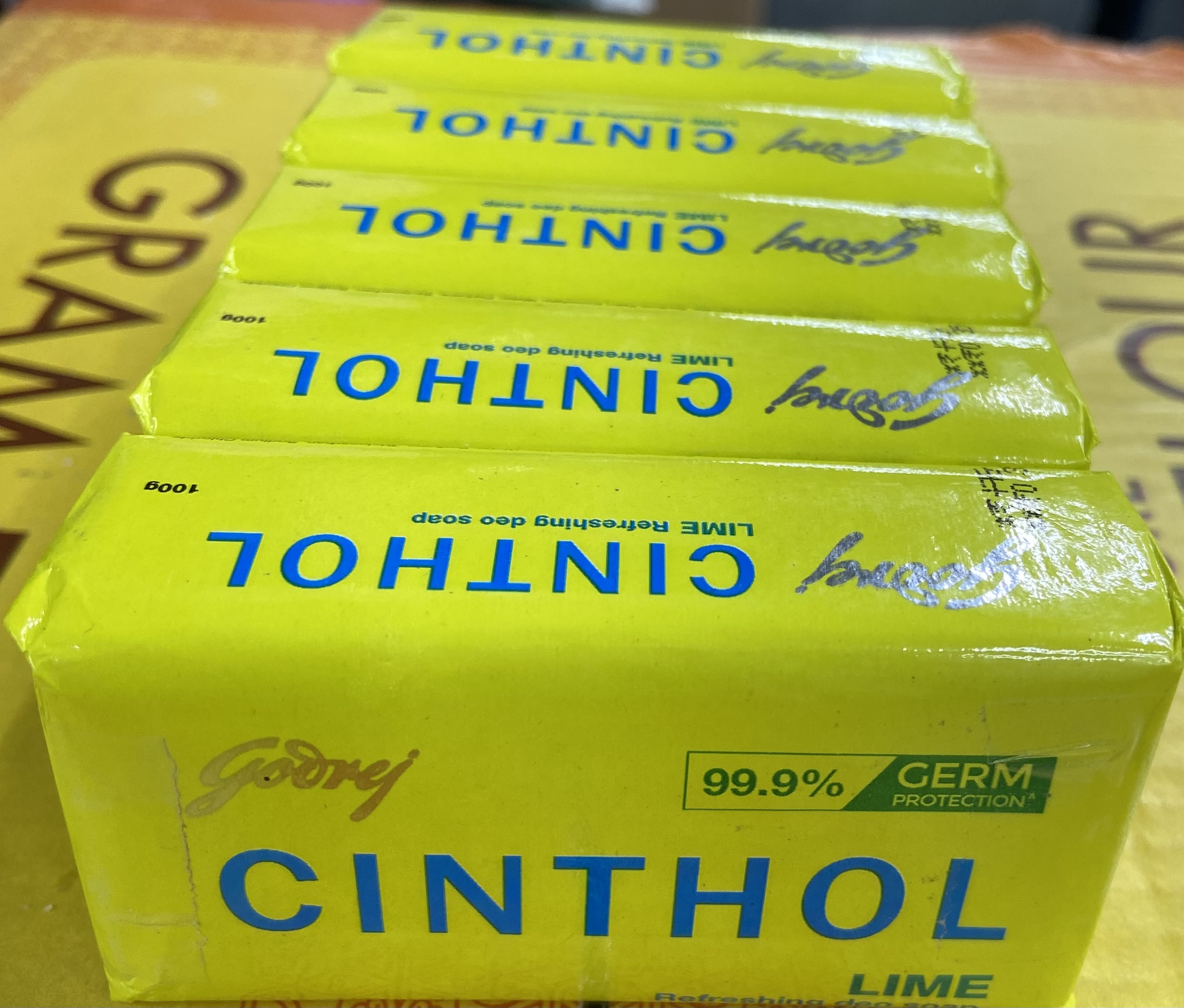 Cinthol lime soap 5 pk - 500g