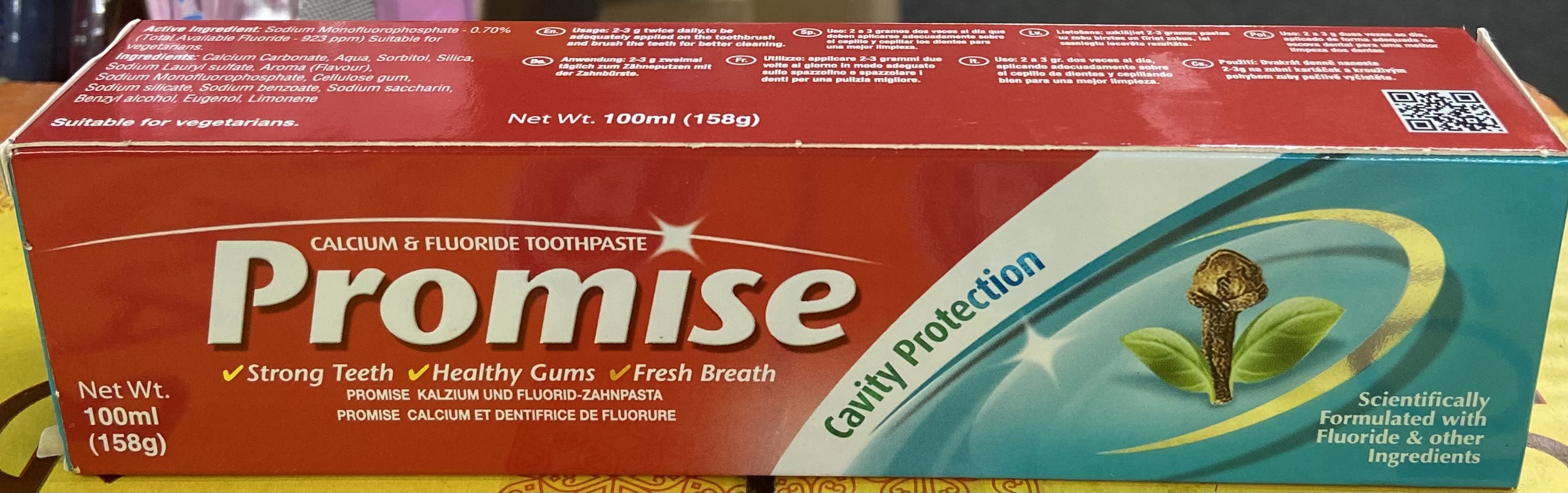 Promise cavity protection tooth paste - 158G