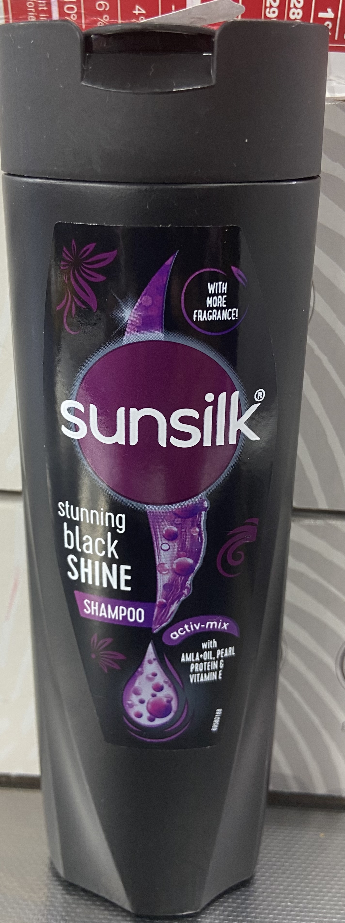 Sunsilk stunning black shine shampoo - 180ml