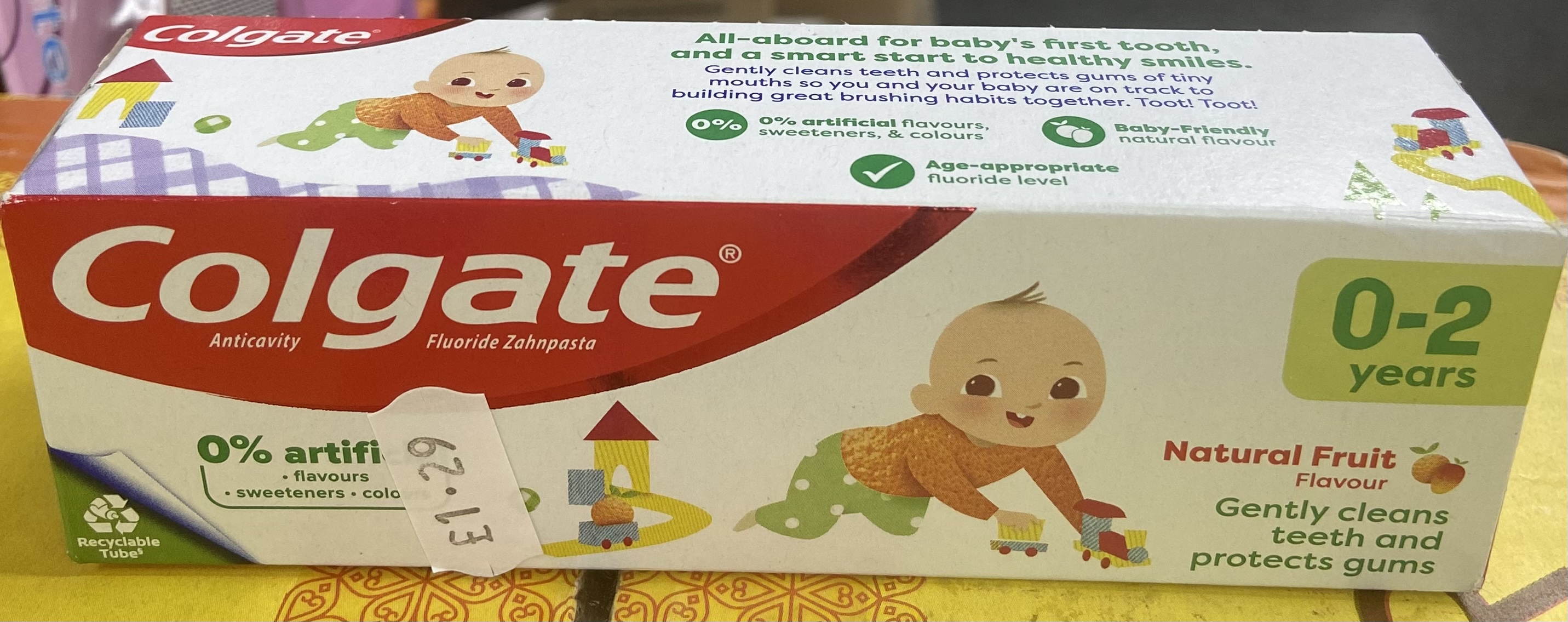 Colgate natural fruit flavour (0-2 years) -50 ml