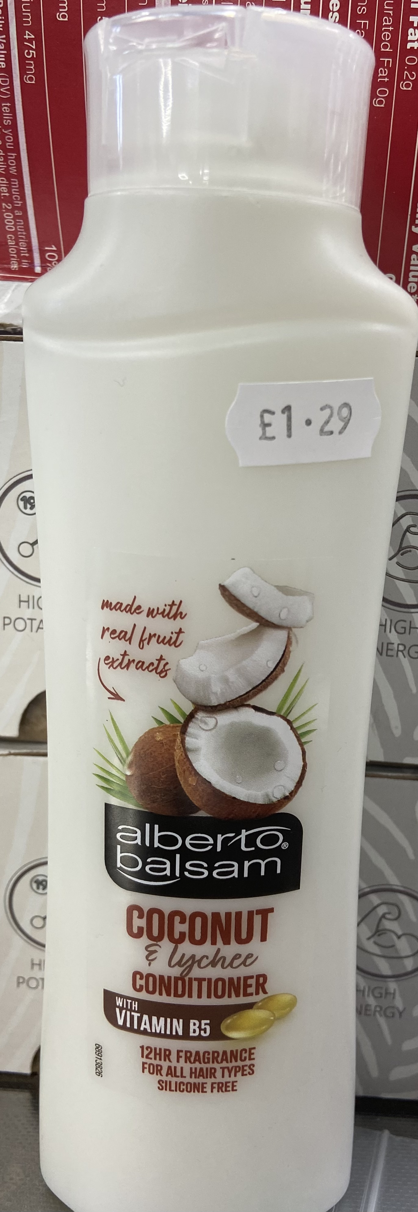 Alberto balsam coconut & lychee conditioner-350ml