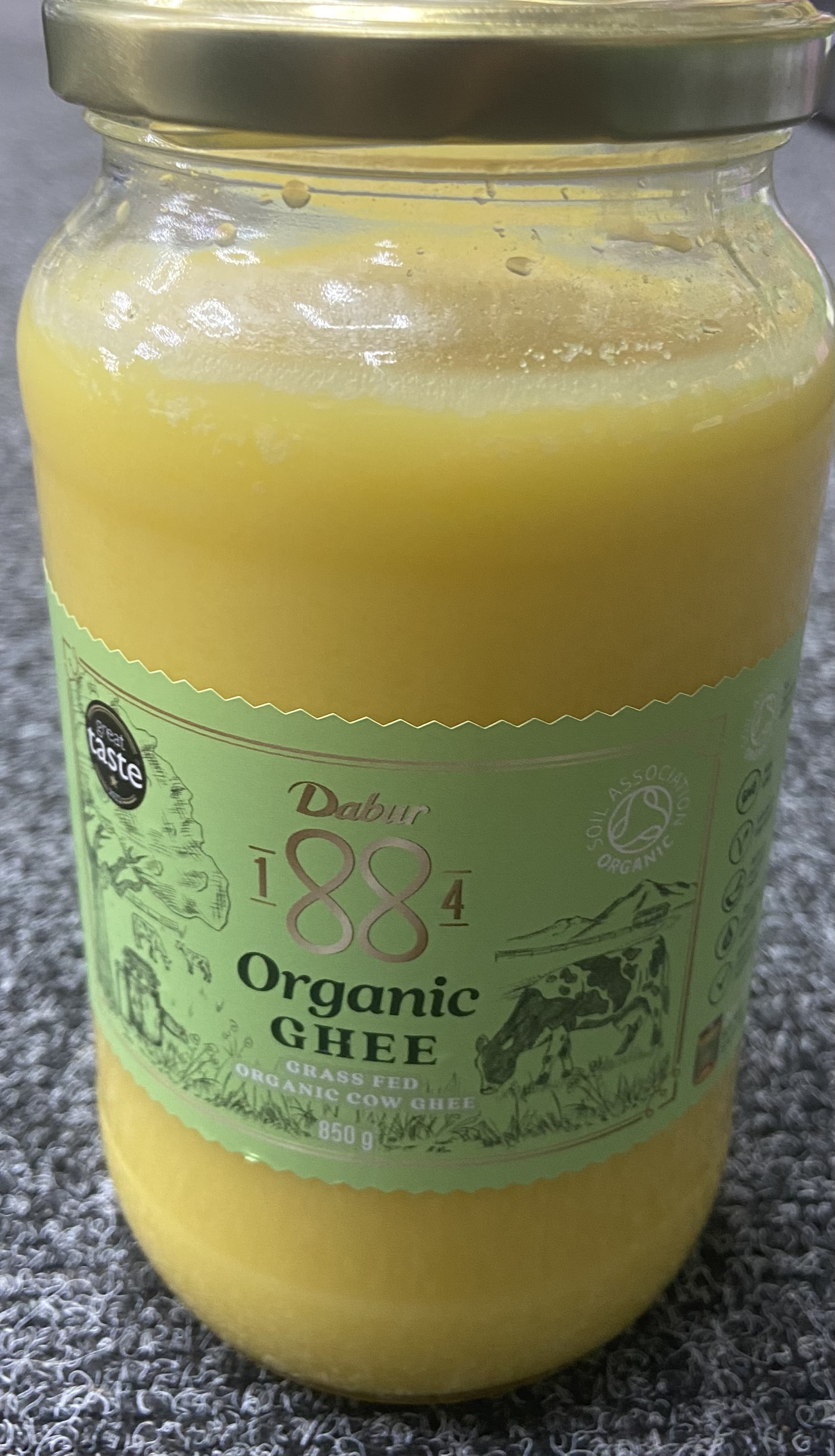 Dabur organic ghee ( cow ghee) - 850g